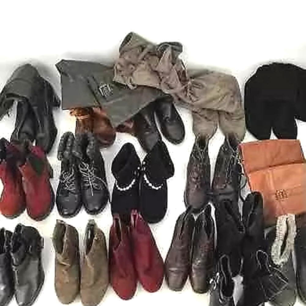 Lot set 17 pairs leather suede boots booties 7 7.5